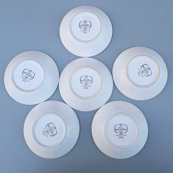 Vtg China Noritake Progression 6 Fruit Dessert Plate Sunnyside 9003 White Floral - Picture 2 of 6